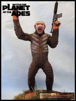 Caesar (Planet of the Apes) Custom Diorama / Playset
