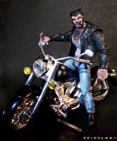 Logan Wolverine with Motorcycle (Marvel Legends) Custom Action Figure