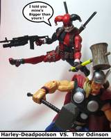 Harley-Deadpoolson (Amalgam) Custom Action Figure