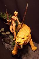 Jungle Babe Shanna with Zabu and Savage Land Base (Marvel Legends) Custom Action Figure