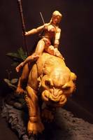 Jungle Babe Shanna with Zabu and Savage Land Base (Marvel Legends) Custom Action Figure