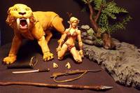 Jungle Babe Shanna with Zabu and Savage Land Base (Marvel Legends) Custom Action Figure