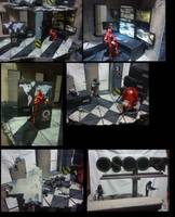 Oscorp Building Ruins (Marvel) Custom Diorama / Playset