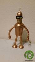 Golden Bender (Futurama) Custom Action Figure