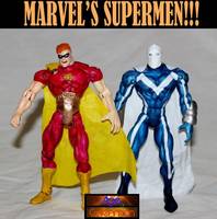 Hyperion & Blue Marvel (Marvel's Supermen) (Marvel) Custom Action Figure