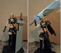 Cloud Strife (Female Cosplay) (Final Fantasy VII) Custom Action Figure
