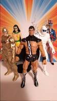 Freedom Fighters Ray, Human Bomb and Black Condor (DC Universe) Custom Action Figure