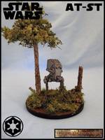 AT-ST Micro Machine (Star Wars) Custom Diorama / Playset