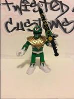 Imaginext Green ranger with shield (Power Rangers) Custom Miniature / Figurine