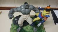 Grey Hulk vs Wolverine (Marvel Universe) Custom Diorama / Playset
