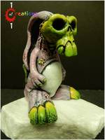 Zombie Energizer Bunny (Horror) Custom Miniature / Figurine