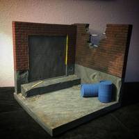 1/12th scale alley garage diorama (Marvel Legends) Custom Diorama / Playset