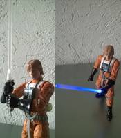 Luke Light Saber Led (Star Wars) Custom Action Figure