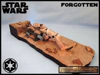 Dead Trooper Skeleton (Star Wars) Custom Diorama / Playset