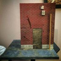 1/12th scale urban alley bar diorama (Marvel Legends) Custom Diorama / Playset