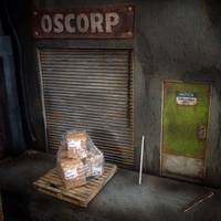 1/12 scale large exterior warehouse diorama (Marvel Legends) Custom Diorama / Playset