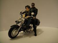 T-800 and john Connor on motorcycle (Terminator) Custom Action Figure