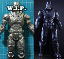 Black Chrome Armoured Batman (Batman) Custom Action Figure