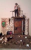 Shallow Grave Crime Scene (Walking Dead) Custom Diorama / Playset