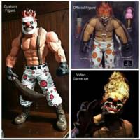 Marcus "Needles" Kane/Sweet Tooth (Twisted Metal) Custom Action Figure [Final Product And Comprison]
