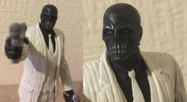 Arkham series repaints (Batman - Arkham Origins) Custom Action Figure [Black Mask]