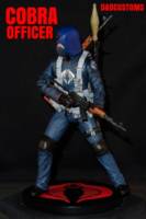 Cobra officer Grey Mask Silver Logo Male Trooper 6" 1:12th Scale (G.I. Joe) Custom Action Figure [CUSTOM GI JOE COBRA OFFICER STYLE 6" INCH 1:12th SCALE]
