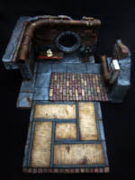 Secret Sewer Lair III: Dojo (Teenage Mutant Ninja Turtles) Custom Diorama / Playset
