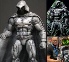 Moon Knight (Marvel Legends) Custom Action Figure [Last photo has comic book artist David Finch holding up my custom Moon Knight at Comic Con 2022]