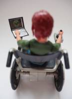 Oracle (Barbara Gordon) (Batman) Custom Action Figure [Barbara Gordon Oracle custom action figure laptop]