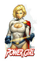 POWER GIRL Kara Zor-L Justice Society of America (DC Universe) Custom Action Figure