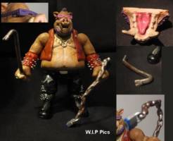 Teenage Mutant Ninja Turtles Out of the Shadows Movie Bebop (Teenage Mutant Ninja Turtles) Custom Action Figure [Work In Progress Pics]