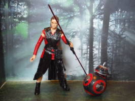 Dark Rey and BB8 (Star Wars) Custom Action Figure