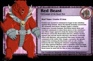 RED BEAST evil userper of the beast men (Masters of the Universe) Custom Action Figure