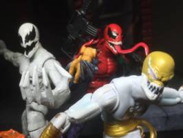 Bizarnage symbiote (Marvel Legends) Custom Action Figure [Bizarnage, Iron fist, Deadpool]