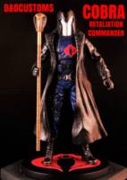COBRA Hooded COBRA COMMANDER & Retaliation 6" 1:12TH SCALE (G.I. Joe) Custom Action Figure [CUSTOM GI JOE MARVEL LEGENDS BLACK SERIES STYLE 6" INCH RETALIATION COBRA COMMANDER 1:12th SCALE]