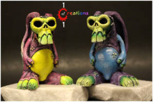Rotten Rabbit (@oblimon) (Horror) Custom Miniature / Figurine [Rotten Rabbits]