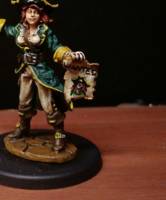 Vandora Waverunner (Original) Custom Miniature / Figurine [Close-up of the Wanted poster]