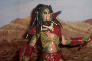 Zaf'el the Hybrid Huntress (Crimson Armor) (Predator) Custom Action Figure