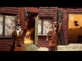 Watchmen Rorschach (Watchmen) Custom Action Figure [Action shots.]