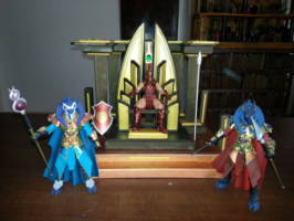 Platinium throne  2.0 (golden version) (Mythic Legions) Custom Diorama / Playset