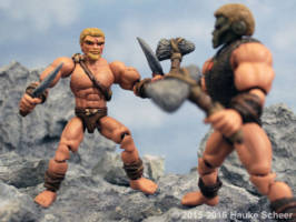 Crestor the Caveman (Original) Custom Action Figure [Crestor the Caveman fighting]