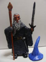 Grey Wizard No.II (Figurine) (Lord of the Rings) Custom Miniature / Figurine [Hat off]