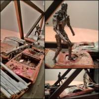 Post Apocalyptic overpass diorama (Terminator) Custom Diorama / Playset