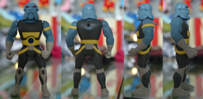 Thundercats LJN style Vertus Crewman (Thundercats) Custom Action Figure [Complete Figure Turn Around]