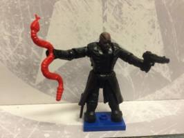 Nick Fury (Mega Bloks) Custom Miniature / Figurine [Nick Furry marvel mega bloks with snake]