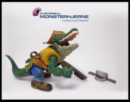 Leatherhead [Repaint] (Teenage Mutant Ninja Turtles) Custom Action Figure [Leatherhead Custom TMNT Monsterhjerne]