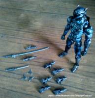 Genji Shimada (Overwatch) Custom Action Figure [Weapons and Additional parts]