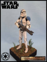 501st Clone Trooper (Star Wars Clone Wars) Custom Diorama / Playset