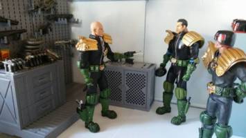 Justice Dept Armoury (Judge Dredd) Custom Diorama / Playset
