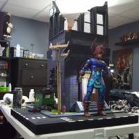 Street and Buildings (1/12 Scale) (Marvel Legends) Custom Diorama / Playset